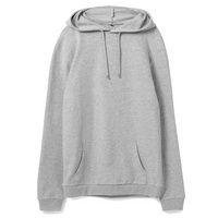 Толстовка с капюшоном унисекс Hoodie, серый меланж