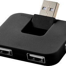 USB Hub "Gaia" на 4 порта, черный