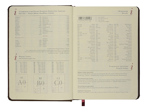 Ежедневник недатированный А5 Velvet Index (коричневый) (Р) - рис 7.