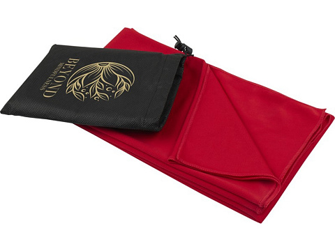 Lucas спортивное полотенце из переработанного полиэстера 70х140 см - Красный - рис 6.