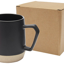 Dolce керамическая кружка объемом 300 мл с матовой отделкой, сплошной черный