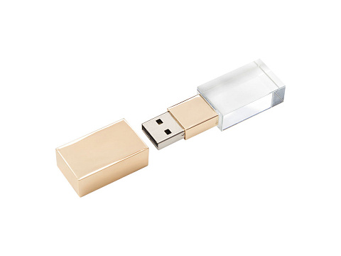 USB-флешка на 512 Mb, золото - рис 3.