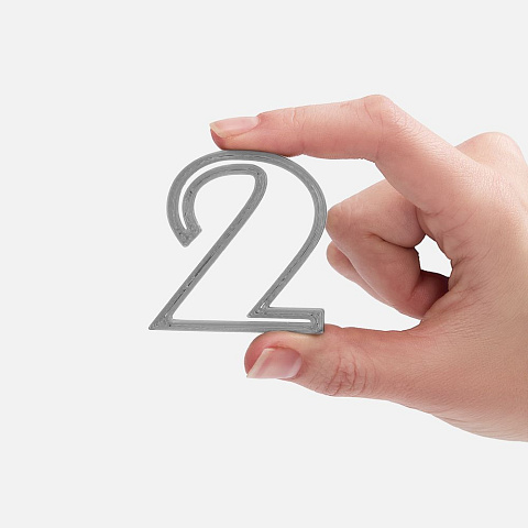 Подвеска Symbol, 3D-печать на заказ, цифра 2 - рис 3.