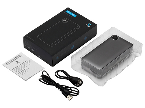 Внешний аккумулятор Mild Pro c быстрой зарядкой QC/PD, 20 000 mAh, серый (Р) - рис 8.