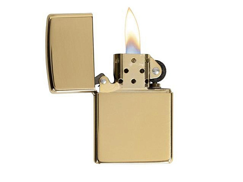 Зажигалка ZIPPO Classic с покрытием High Polish Brass, латунь/сталь, золотистая, 38x13x57 мм - рис 2.