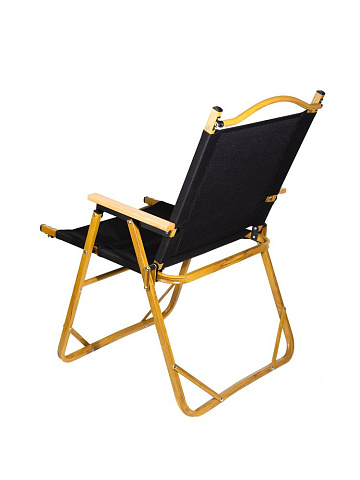 Стул MW02 складной, черный, светлое дерево - рис 3.