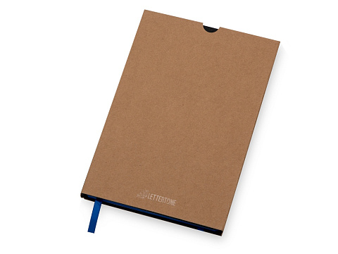 Бизнес блокнот Bossy с цветным срезом, твердая обложка, 128 листов, черный и синий - рис 9.