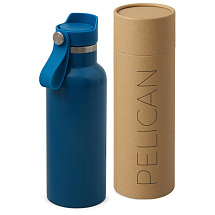 Вакуумная термобутылка Pelican, 500 мл, синий индиго