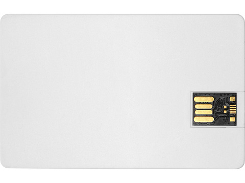 Флеш-карта USB 2.0 16 Gb в виде пластиковой карты Card, белый - рис 4.