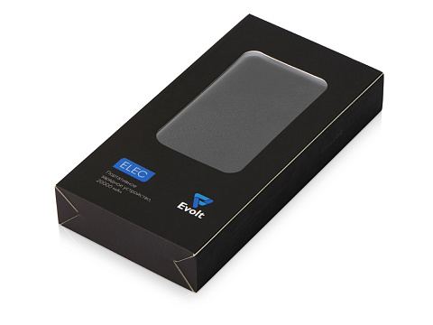 Портативное зарядное устройство Elec, 20000 mAh, черный - рис 9.