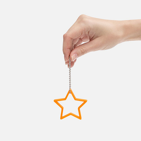 Подвеска «Звезда», 3D-печать, оранжевая - рис 3.