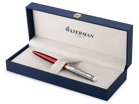 Шариковая ручка Waterman Hemisphere Entry Point Stainless Steel Red в подарочной упаковке - рис 2.