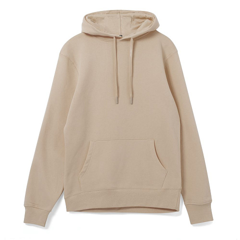 Толстовка с капюшоном унисекс Hoodie, бежевая - рис 2.