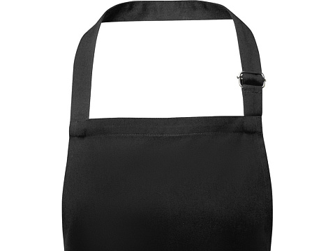 Фартук Andrea плотностью 240 г/м² с регулируемой завязкой на шее - сплошной черный - рис 3.
