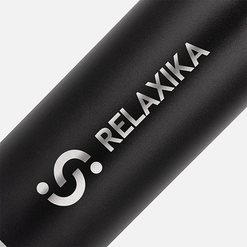 Термос Relaxika 750 со стикерпаком, черный - рис 9.