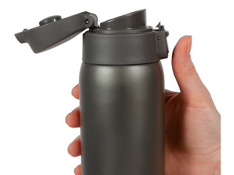 Термокружка Relaxika 701 (0,48 литра), хаки (без лого) - рис 13.