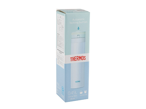 Термос из нерж. стали тм THERMOS JNS-450-BL 0.45L, голубой - рис 3.