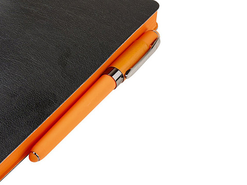 Ежедневник недатированный А5 Boston, черный (оранжевый обрез) - рис 6.