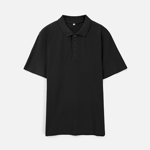 Рубашка поло унисекс Tervise, черная - рис 2.