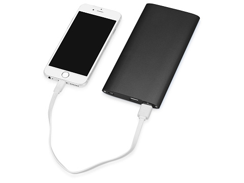 Портативное зарядное устройство Джет с 2-мя USB-портами, 8000 mAh, черный - рис 2.