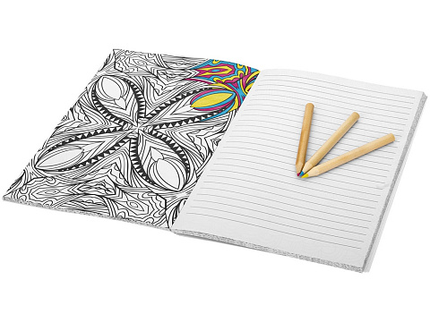 Блокнот А5 "Doodle Colour Therapy", белый/черный - рис 3.