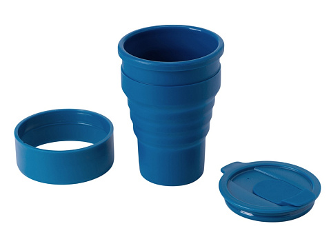 Силиконовый складной стакан GoCup, индиго - рис 3.