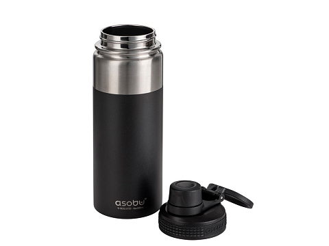 Вакуумная термобутылка ALPINE FLASK, 530 мл, черный - рис 4.