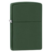 Зажигалка ZIPPO Classic с покрытием Green Matte, латунь/сталь, зелёная, матовая, 38x13x57 мм