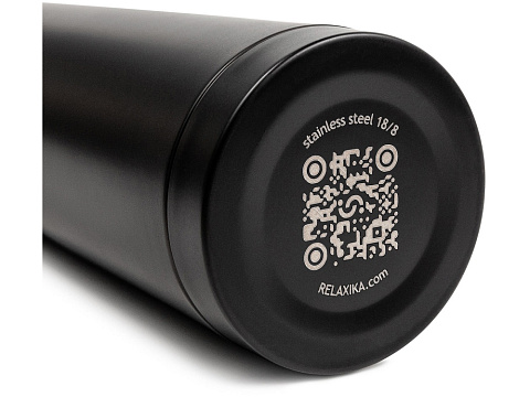 Термос Relaxika 101 (0,5 литра), черный (без лого) - рис 10.