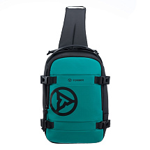 Рюкзак на одно плечо TORBER Xtreme, зелёный/чёрный, 20 х 8 х 31 см, 5л
