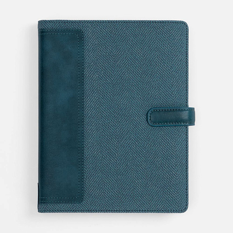 Ежедневник-органайзер Twill, недатированный, синий