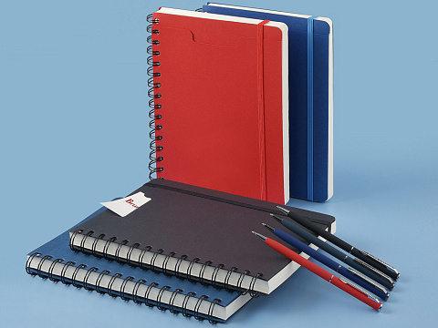 Ежедневник недатированный на гребне А5 Pragmatic, синий (Р) - рис 7.