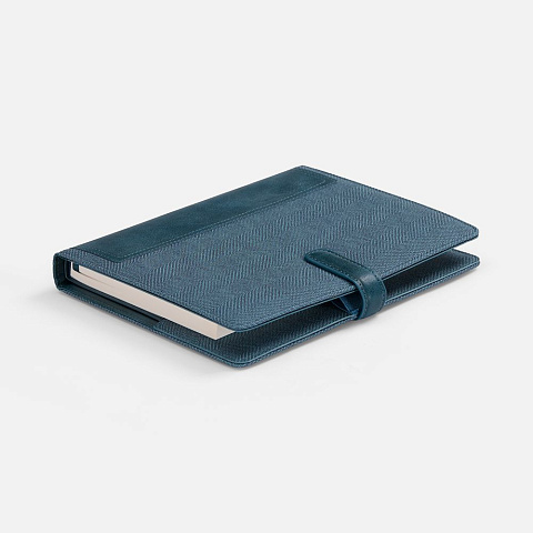 Ежедневник-органайзер Twill, недатированный, синий - рис 4.