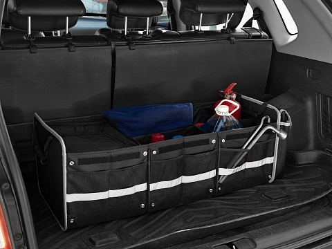 Органайзер в багажник с сумкой-холодильником Arranger, черный с серым - рис 8.