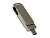 USB 2.0- флешка на 32 Гб поворотный механизм 2 в 1, c дополнительным разъемом Type-C с одноцветным металлическим клипом, серый - миниатюра - рис 2.