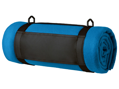 Плед Нежность с плечевым ремнем, синий - рис 4.