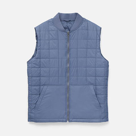 Жилет унисекс Warmbridge, синий (джинс) - рис 2.