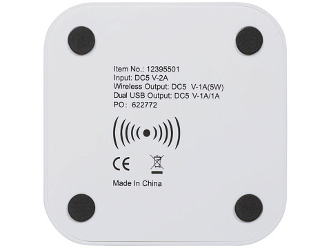 Беспроводное зарядное устройство-хаб Ozone, черный - рис 5.