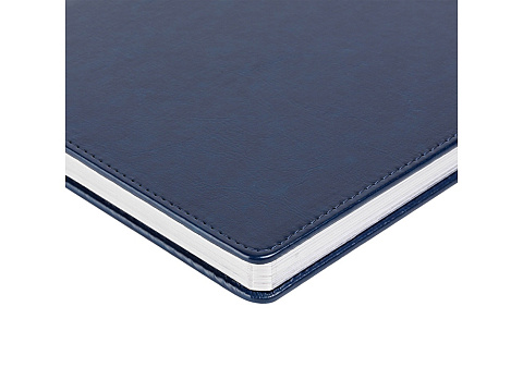 Ежедневник недатированный А4 Sidney Nebraska, синий (серебряный обрез) - рис 3.