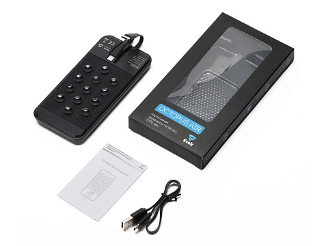 Портативное беспроводное зарядное устройство Octopus Air, 5000 mAh, черный - рис 7.