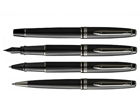 Шариковая ручка Waterman Expert Black, цвет чернил Mblue, в подарочной упаковке - рис 7.