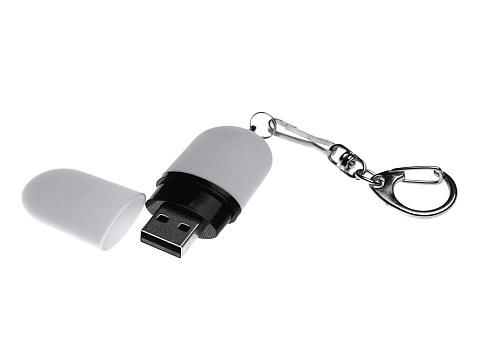 Флешка Goutte Soft-touch на 4 Гб, белый - рис 2.