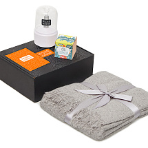 Подарочный набор Re:y. Grow с пледом, увлажнителем и набором для выращивания