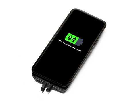 Портативное беспроводное зарядное устройство Octopus Air, 5000 mAh, черный - рис 3.