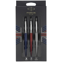 Набор Parker Jotter London Trio: гелевая ручка Red CT + шариковая ручка Blue CT + карандаш Stainless Steel CT