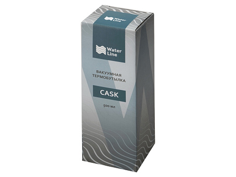 Вакуумная термобутылка Cask Waterline, soft touch, 500 мл, красный (P) - рис 7.