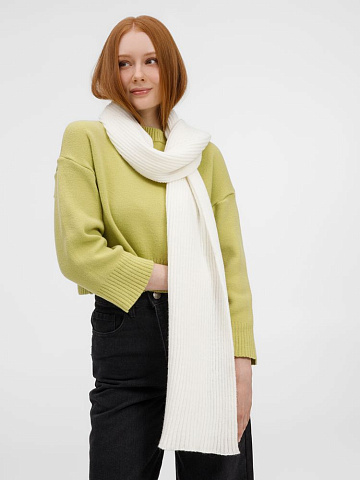 Шарф Laconi, молочно-белый - рис 6.