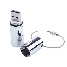 USB-флешка на 64 ГБ,  серебро