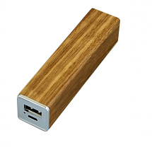 PB-wood1 Универсальное зарядное устройство power bank прямоугольной формы. 2600MAH. Красный