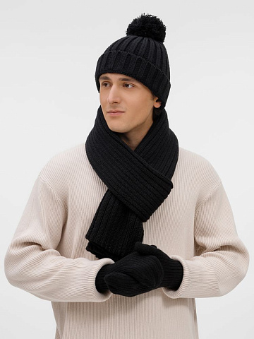 Варежки HappyGo, черные - рис 3.